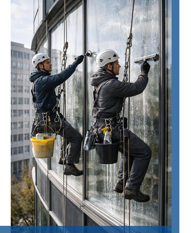 Мойка панорамных окон в Кулебаках от 361 р. заказать у ВЫСОТНИК-Клб