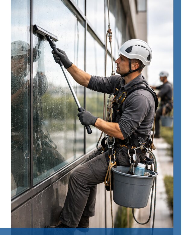 Мойка стеклянных фасадов в Кулебаках от 206 р. | ВЫСОТНИК-Клб