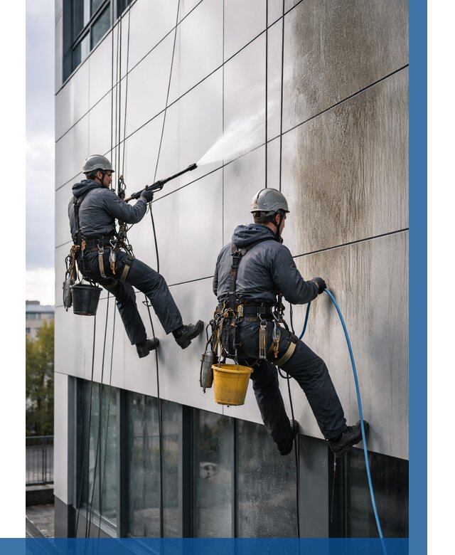 Мойка фасада из композита в Кулебаках по цене от 309 р. | ВЫСОТНИК-Клб