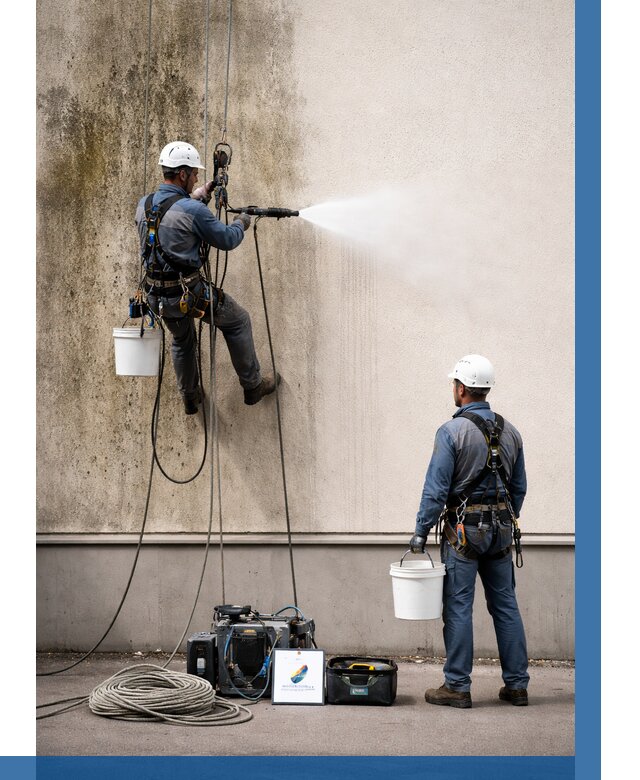 Очистка фасада от плесени в Кулебаках от 309 р. | ВЫСОТНИК-Клб