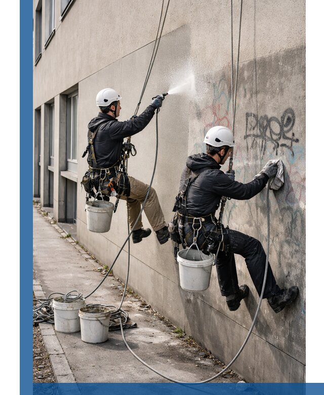 Антиграффити покрытие фасада с защитой от надписей в Кулебаках