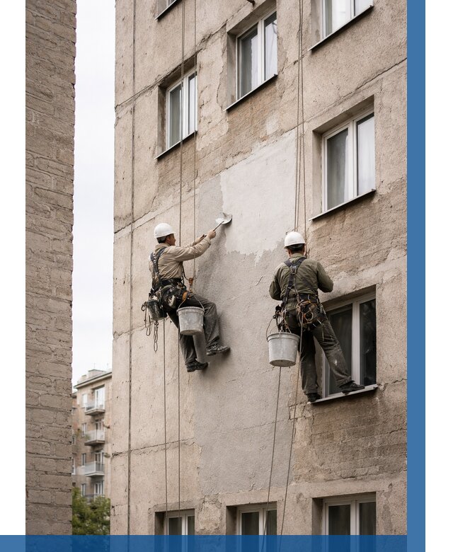 Косметический ремонт фасада в Кулебаках от 1134 р. | ВЫСОТНИК-Клб