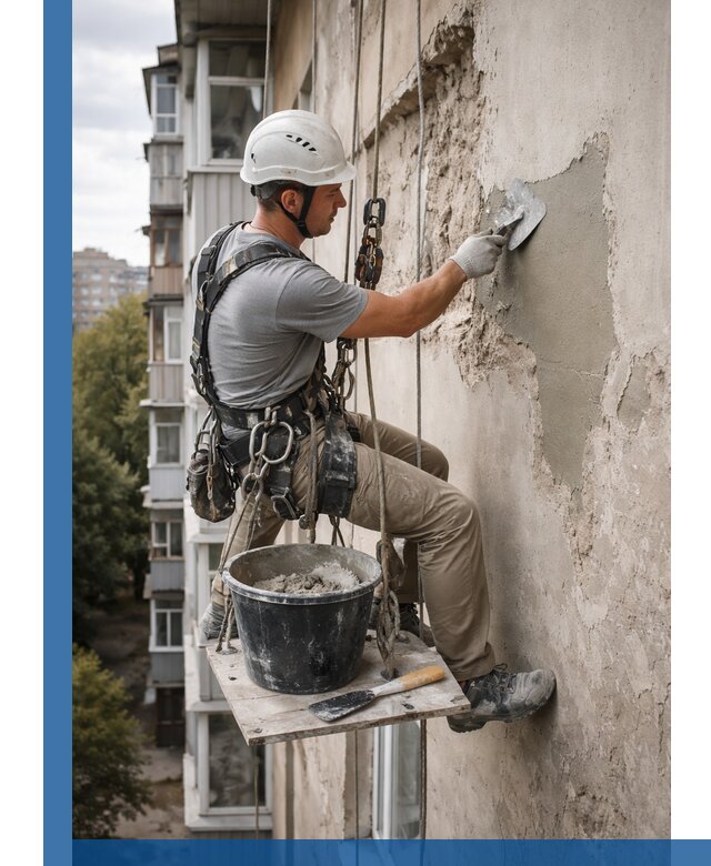 Восстановление фасадной штукатурки в Кулебаках с гарантией качества