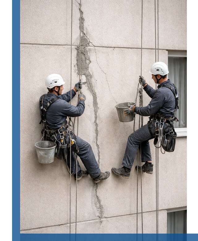 Заделка трещин на фасаде в Кулебаках с гарантийным ремонтом