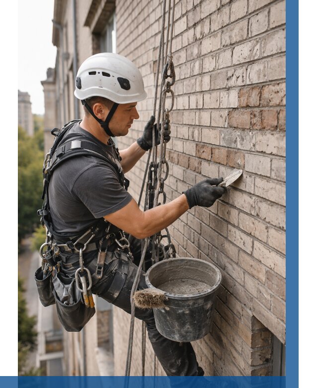 Ремонт кирпичной кладки фасада в Кулебаках от 1855 р. | ВЫСОТНИК-Клб