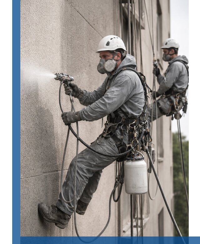 Безвоздушная покраска фасадов зданий в Кулебаках профессионально