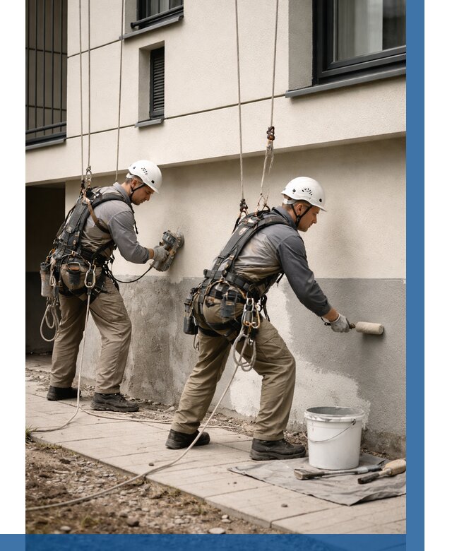 Окраска цоколя здания в Кулебаках от 464 р. под ключ | ВЫСОТНИК-Клб