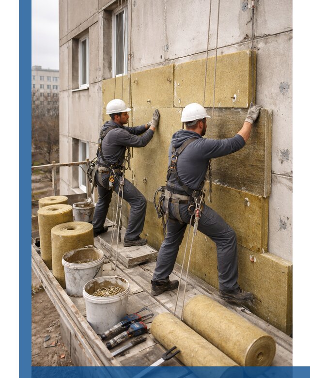 Утепление фасада минватой в Кулебаках под ключ с гарантией