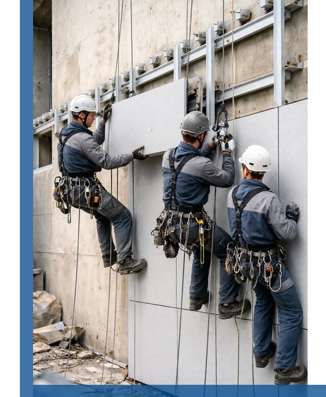 Монтаж вентилируемого фасада в Кулебаках под ключ с гарантией качества