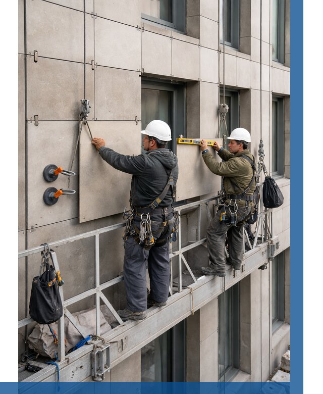 Монтаж керамогранита на фасад в Кулебаках от 2577 р. | ВЫСОТНИК-Клб