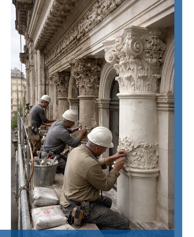 Реставрация фасадной лепнины в Кулебаках от 2577 р. | ВЫСОТНИК-Клб