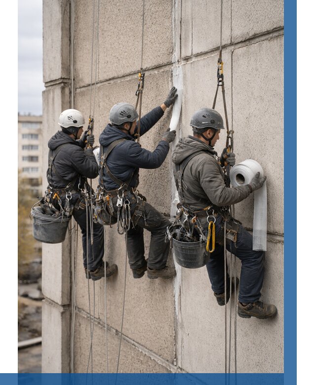 Ремонт межпанельных швов в Кулебаках от 773 р. | ВЫСОТНИК-Клб