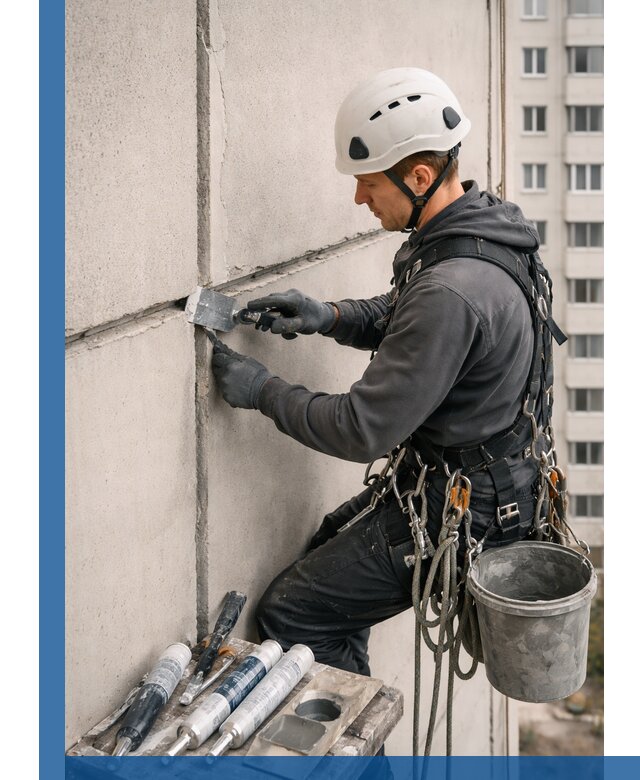 Ремонт межпанельных швов в Кулебаках герметизация и восстановление