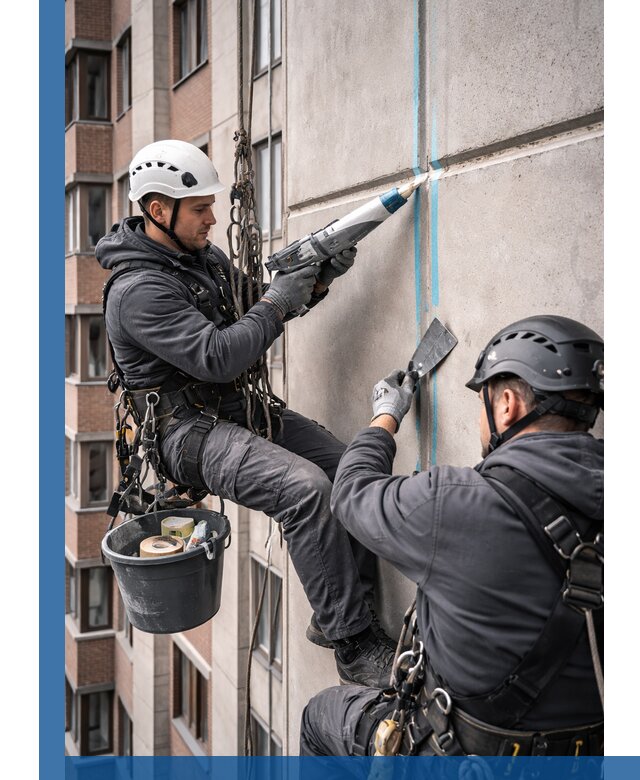 Вторичная герметизация швов фасада и кровли в Кулебаках