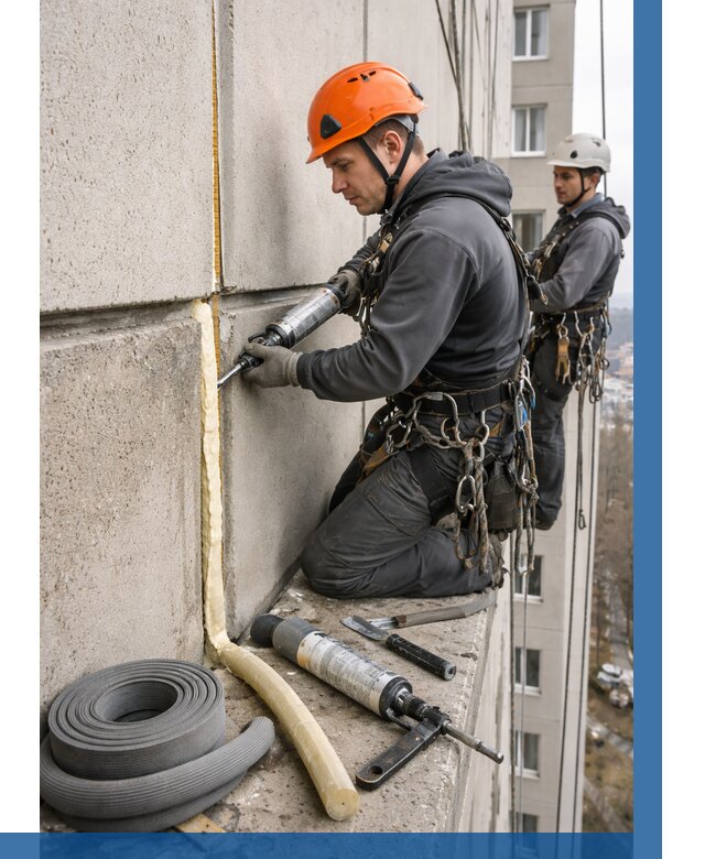 Теплый шов межпанельные швы в Кулебаках от 721 р. | ВЫСОТНИК-Клб