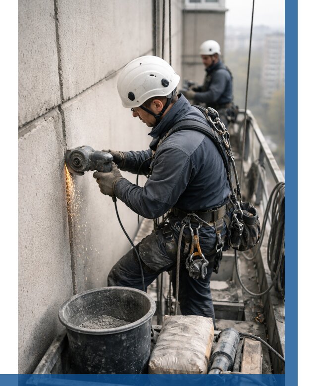 Штробление межпанельных швов в Кулебаках от 1237 р. | ВЫСОТНИК-Клб