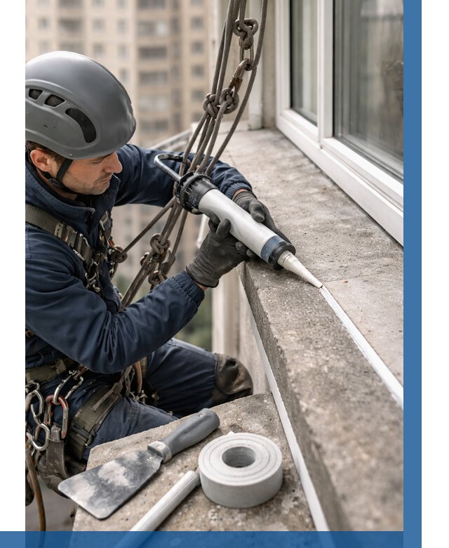 Герметизация балконного козырька в Кулебаках от 4638 р. | ВЫСОТНИК-Клб