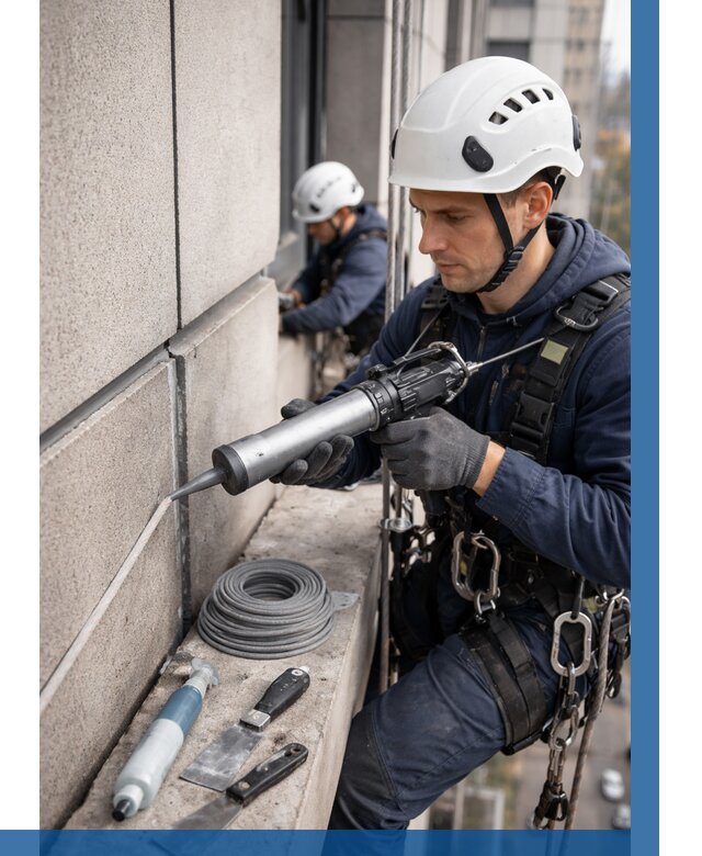 Герметизация деформационных швов фасада в Кулебаках от 721 | ВЫСОТНИК-Клб