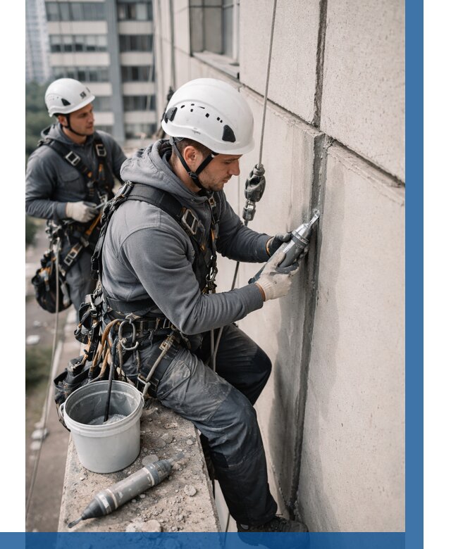 Ремонт деформационных швов здания в Кулебаках от 1031 р. | ВЫСОТНИК-Клб