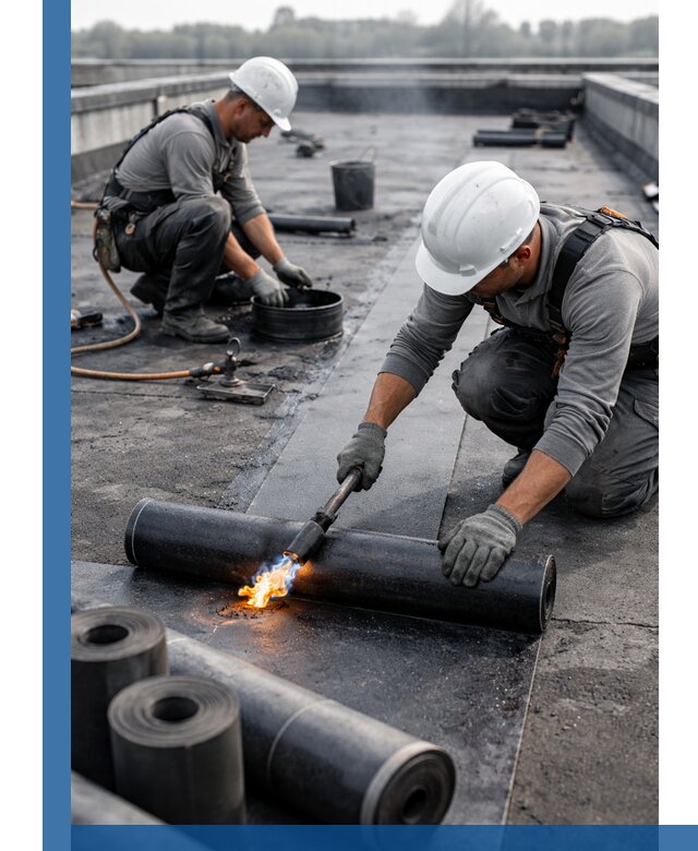 Ремонт рулонной кровли в Кулебаках герметизация и восстановление