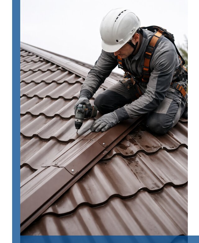 Ремонт металлочерепицы на крыше в Кулебаках профессионально