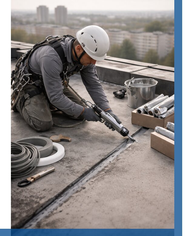 Герметизация швов кровли в Кулебаках от 464 р./м2 | ВЫСОТНИК-Клб