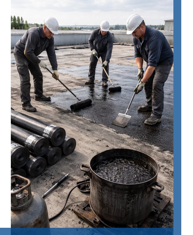 Гидроизоляция кровли мастикой в Кулебаках от 618 р. | ВЫСОТНИК-Клб