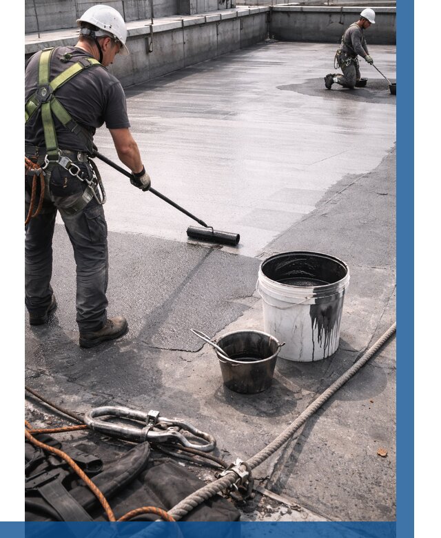 Гидроизоляция кровли жидкой резиной в Кулебаках от 515 р. | ВЫСОТНИК-Клб