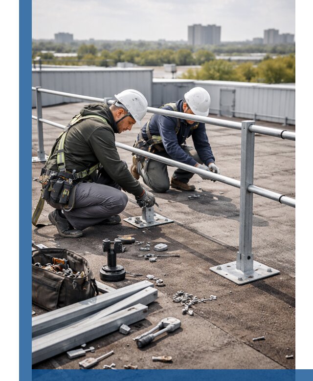 Монтаж кровельного ограждения в Кулебаках под ключ с гарантией