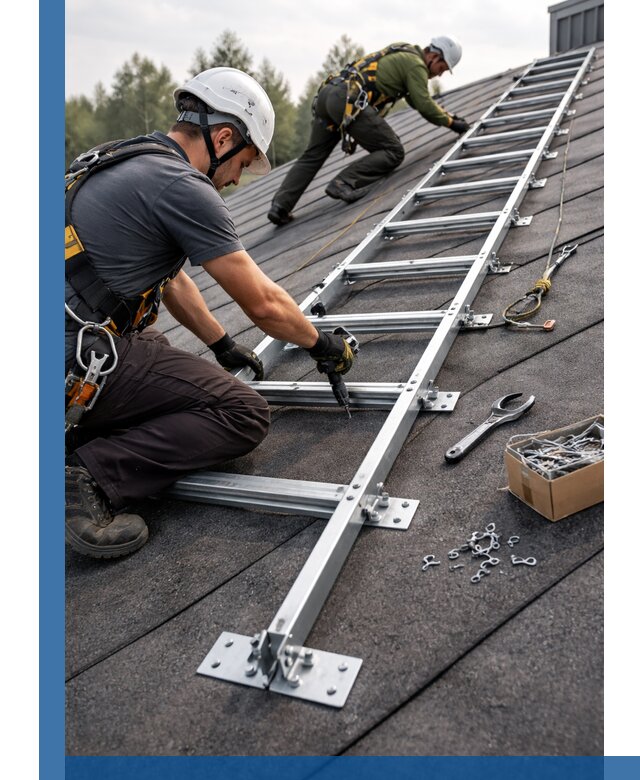 Профессиональный монтаж кровельной лестницы в Кулебаках под ключ