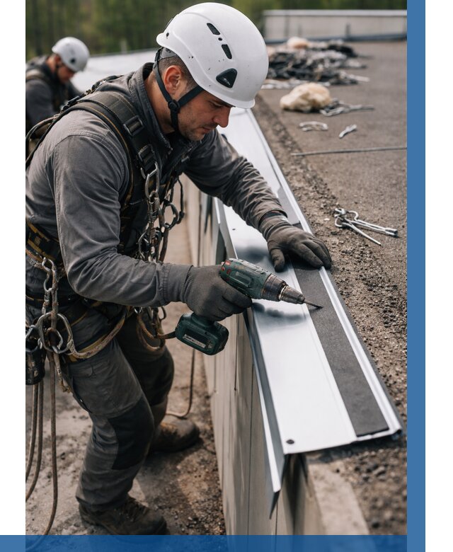 Монтаж капельника на кровле в Кулебаках от 309 р. | ВЫСОТНИК-Клб