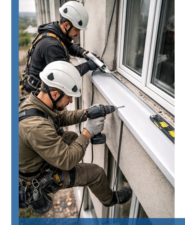 Профессиональный монтаж оконных отливов и отведения воды в Кулебаках