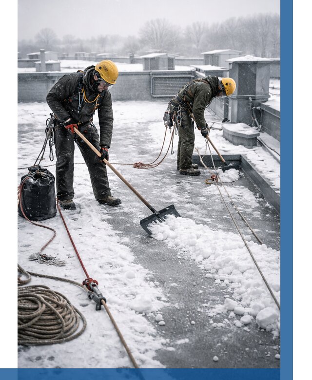 Очистка крыши от снега в Кулебаках от 7730 р. | ВЫСОТНИК-Клб