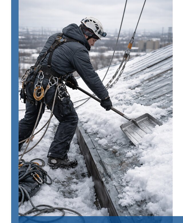Профессиональная очистка кровли от снега и наледи в Кулебаках