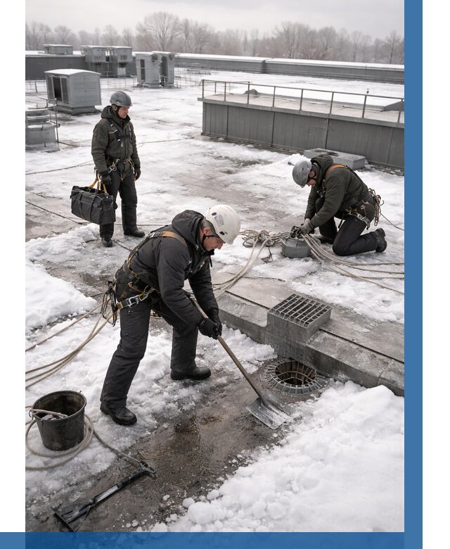 Абонентское обслуживание кровли зимой в Кулебаках от 8245 р. | ВЫСОТНИК-Клб