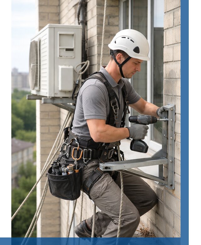 Установка кронштейнов кондиционера в Кулебаках от 3607 р. | ВЫСОТНИК-Клб