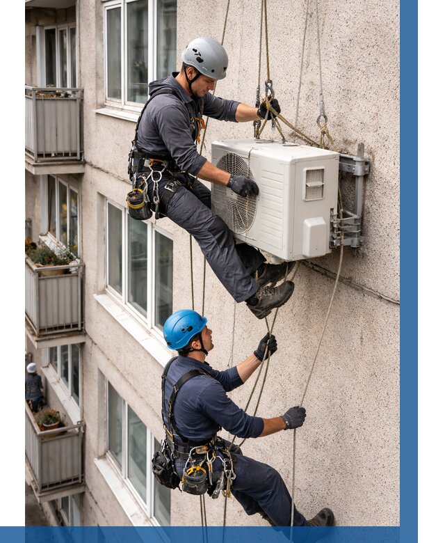 Перенос внешнего блока кондиционера в Кулебаках от 9275 р.| ВЫСОТНИК-Клб