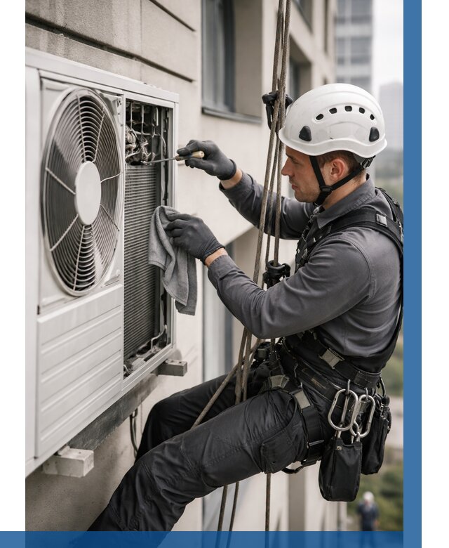 Обслуживание внешнего блока кондиционера в Кулебаках от 2783 р.ВЫСОТНИК-Клб