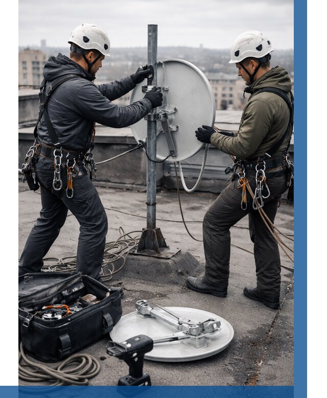 Демонтаж антенн на крыше в Кулебаках от 4638 р. | ВЫСОТНИК-Клб