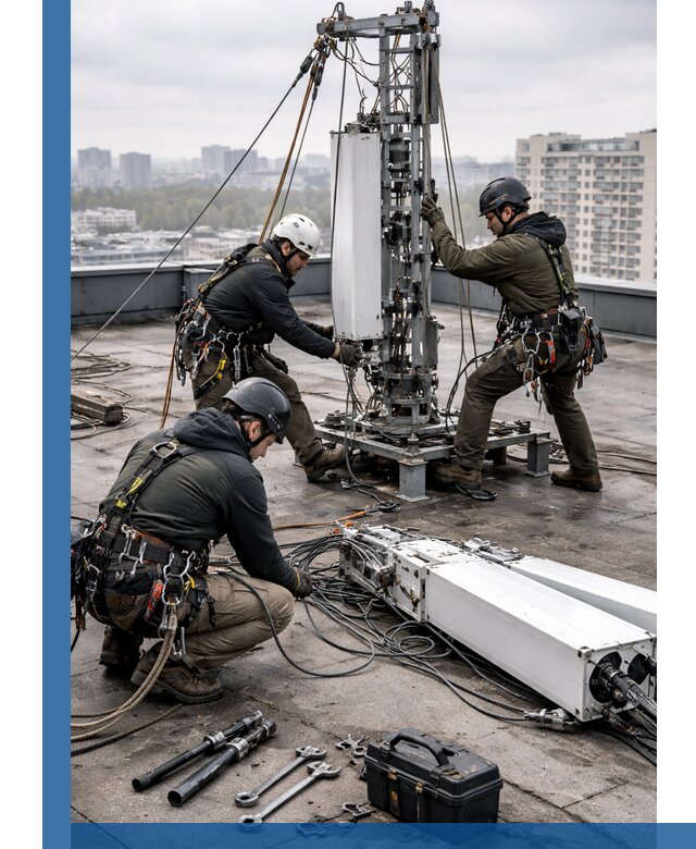 Демонтаж антенн на крыше зданий в Кулебаках с гарантией