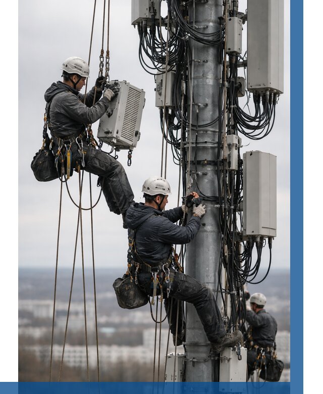 Монтаж оборудования связи на мачте в Кулебаках от 7730 р. | ВЫСОТНИК-Клб