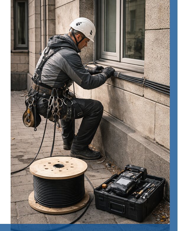 Прокладка оптоволоконного кабеля в Кулебаках от 824 р. | ВЫСОТНИК-Клб