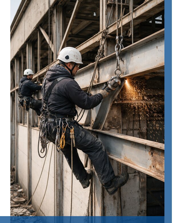 Демонтаж металлоконструкций на высоте в Кулебаках от 6699р. |ВЫСОТНИК-Клб