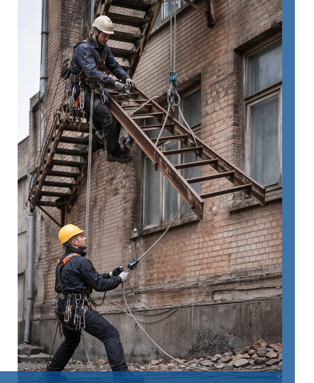 Демонтаж пожарной лестницы в Кулебаках от 12367 р. | ВЫСОТНИК-Клб