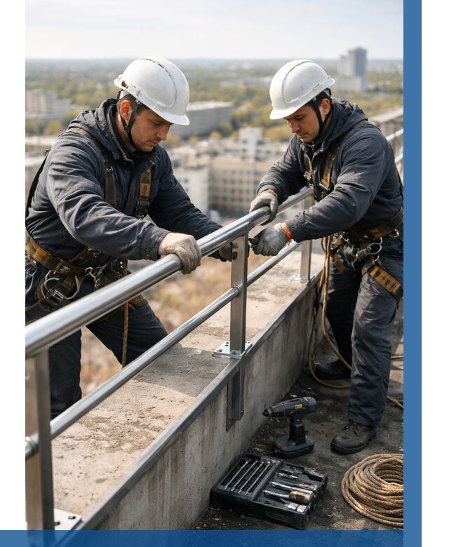 Монтаж перил на высоте в Кулебаках от 2577 р. | ВЫСОТНИК-Клб