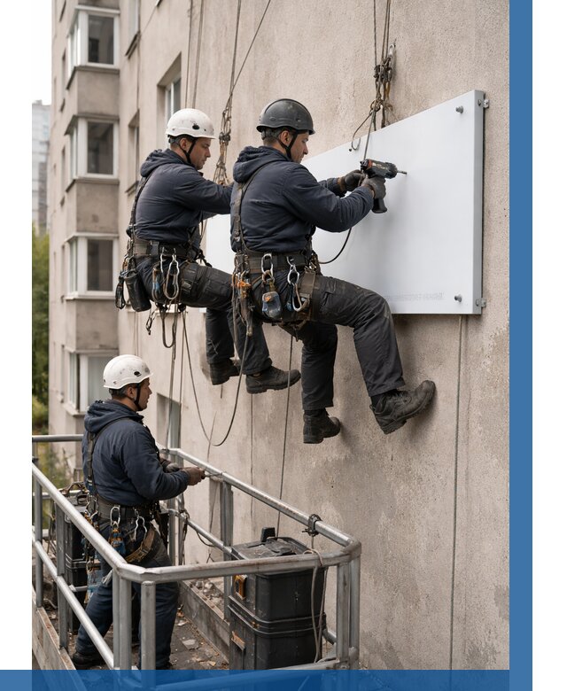 Монтаж табличек и указателей в Кулебаках от 3607 р. | ВЫСОТНИК-Клб