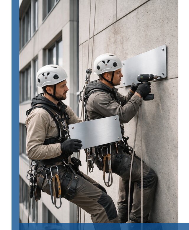 Монтаж табличек и указателей в Кулебаках для зданий и сооружений