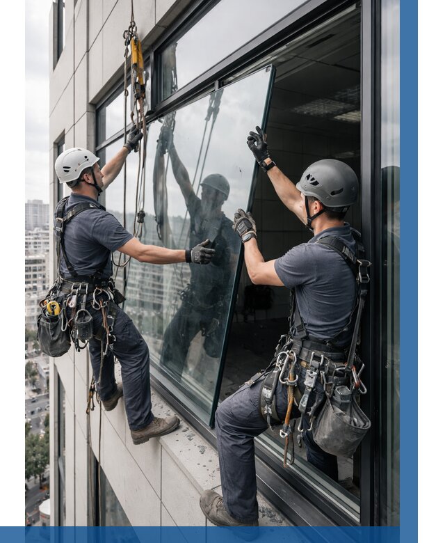 Замена стеклопакетов на высоте в Кулебаках от 5668 р. | ВЫСОТНИК-Клб