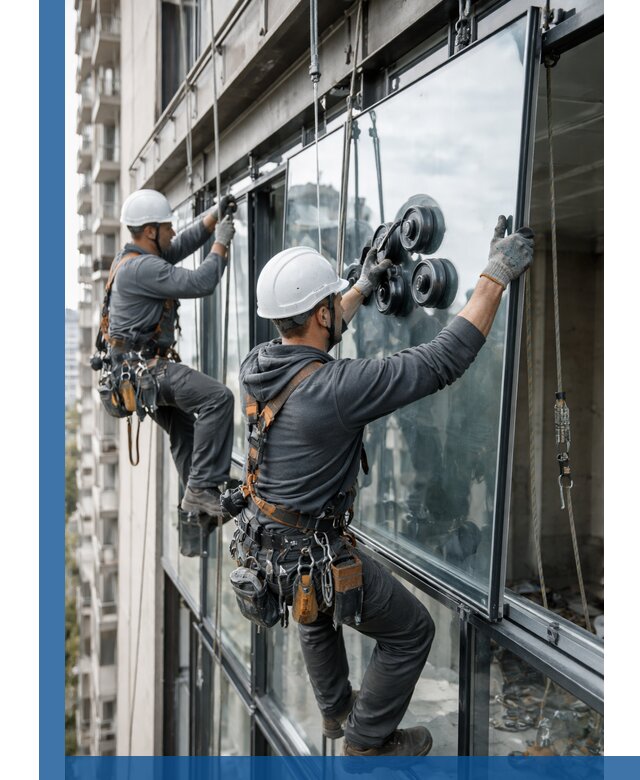 Витражное остекление фасадов и лоджий в Кулебаках под ключ