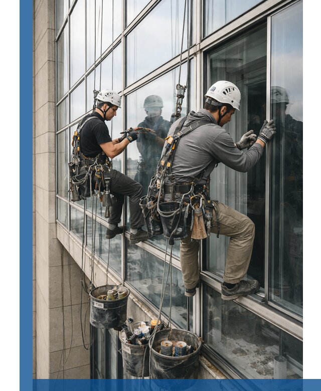 Ремонт витражных конструкций и фасадного остекления в Кулебаках